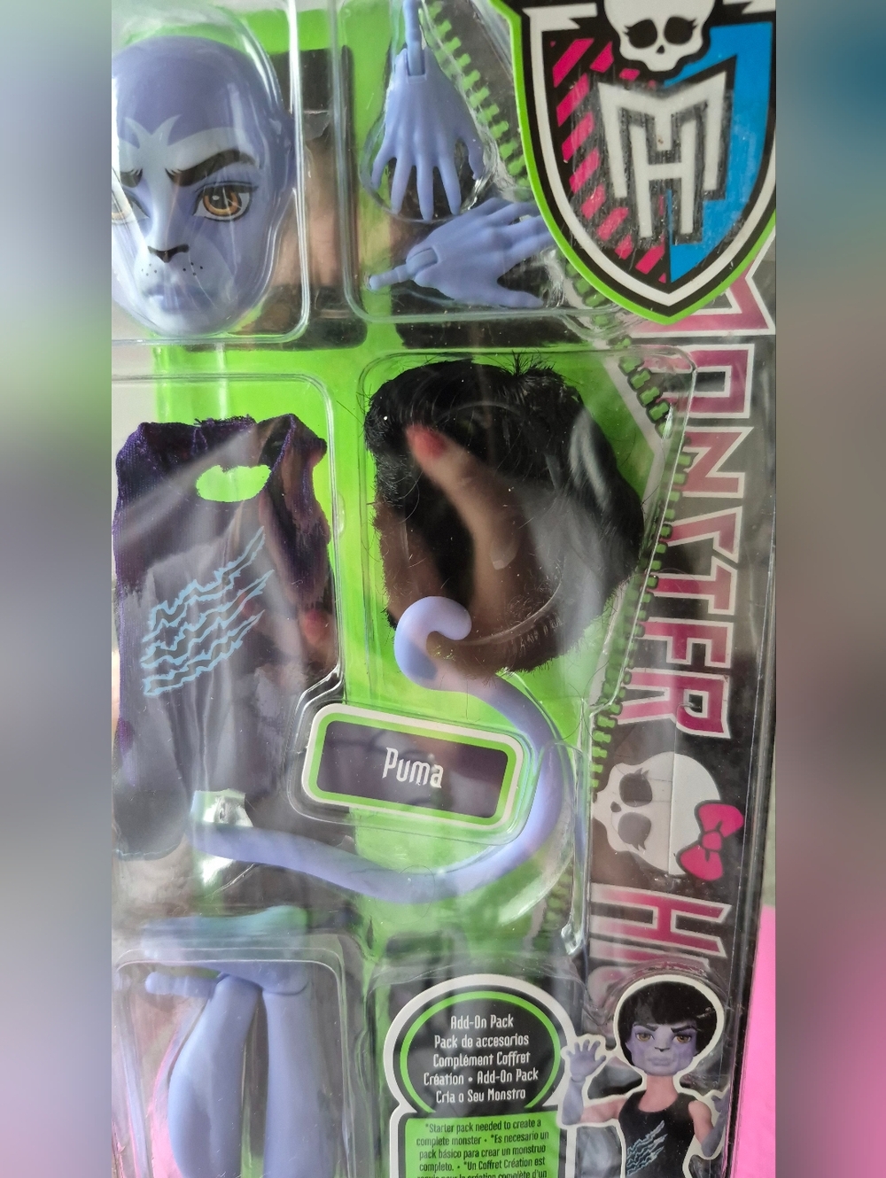 Vintage Monster High Create A Monster Add On Accessory Pack - Blue and Black - Picture 4 of 7